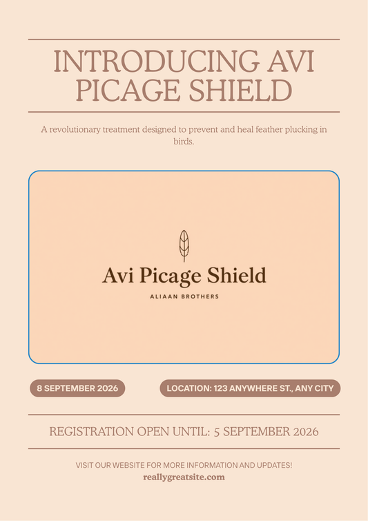 Avi Picage Shield – Feather Plucking Treatment