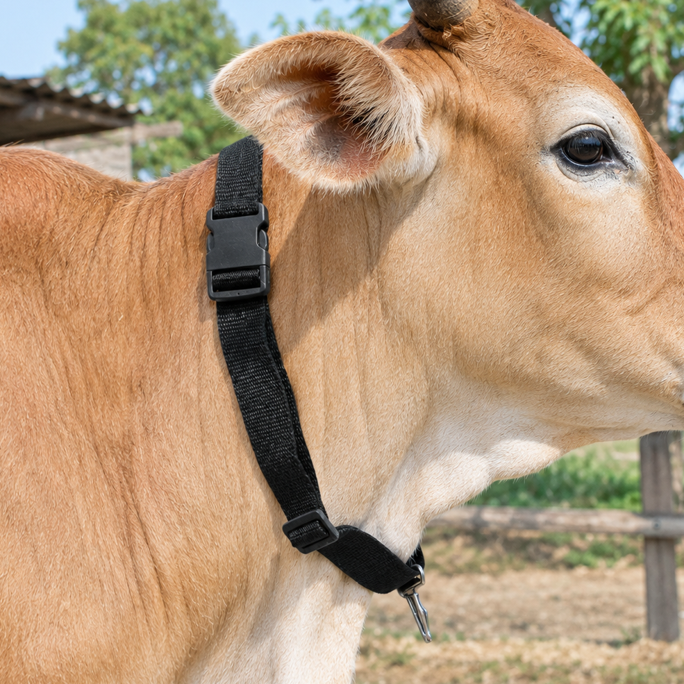 COW ADJUSTABLE NECK COLLAR