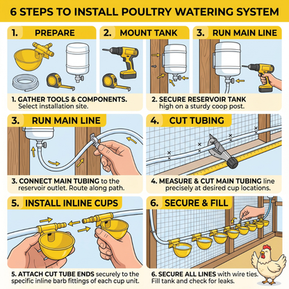 Bird Auto Water Cup – Horizontal